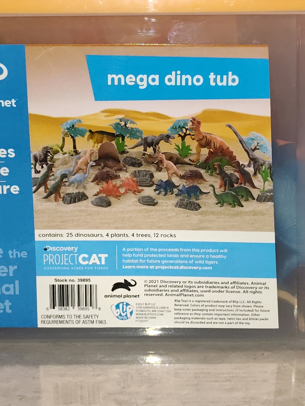 ANIMAL PLANET MEGA DINO TUB WITH 25 DINOSAURS VARIOUS COLORS & ROBOT DINOSAUR
